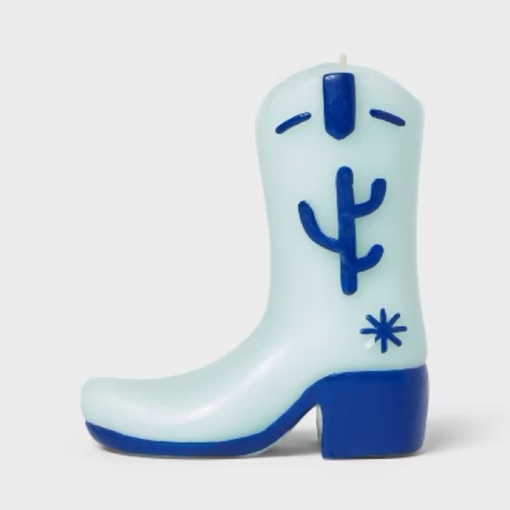 Cowgirl Boot Figural Candle
